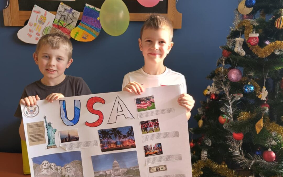 Podróż przez kontynenty – plakaty klasy 2